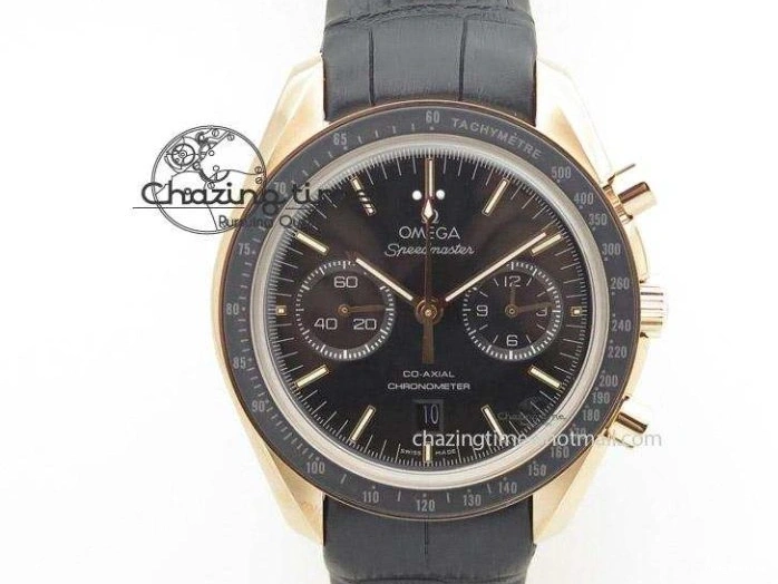 0207 Popular De Ville MK 1:1 Best Edition RG White Dial On Black Leather Asian Seagull T1701 (Sec@6) 8237